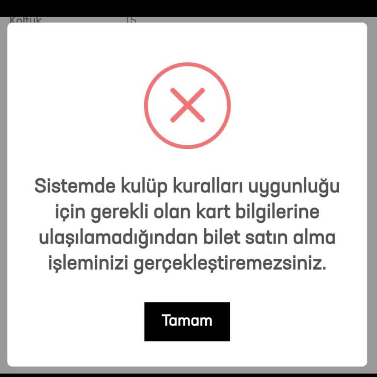 Passolig Kartı Bilgilerine Ulaşılamadığı İçin Bilet Alınamıyor