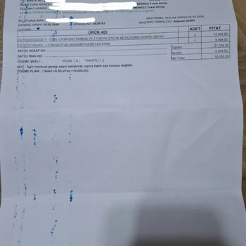 Bellona'dan Teslim Edilmeyen Masa Ve Kaba Müşteri Hizmetleri