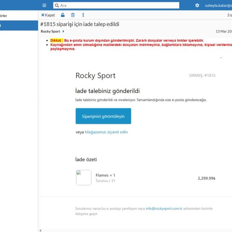 İade Talebine Yanıt Verilmemesi