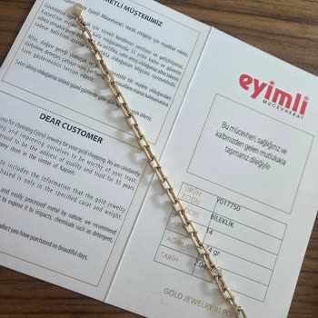 Altın Ayar Damgası Olmayan Bileklik İçin Değişim Talebi