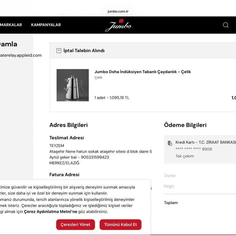 Jumbo’nun Tek Taraflı Sipariş İptali Ve Yanıltıcı Kampanya İddiaları