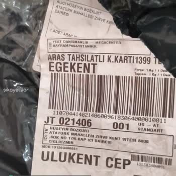 Fest Danışmanlık Ve Depolama Araç İçi Kamera Sipariş Verdim Gelen Şarjlı Tarak
