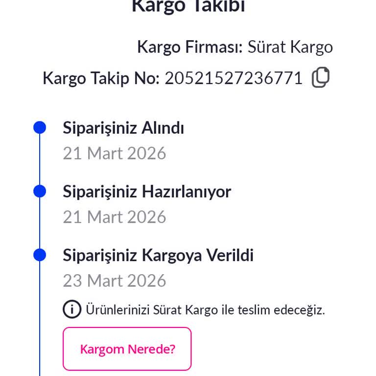 Üç Hafta Sonra Kargo Hâlâ Görünmüyor, Pazarama'dan İade Talebim Cevapsız