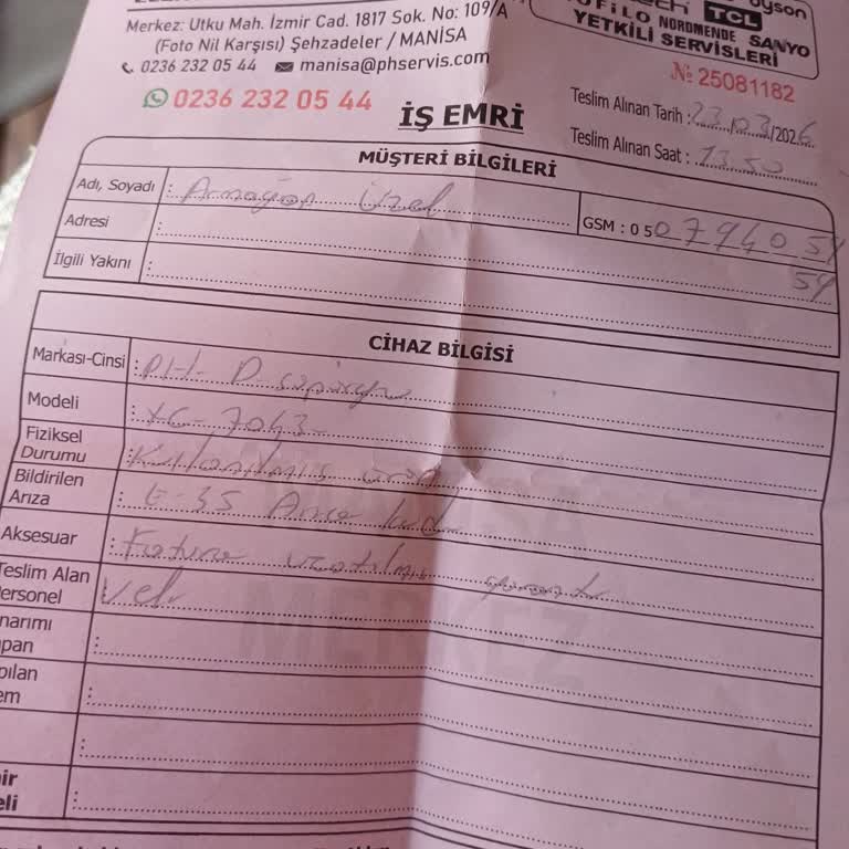 Uzatılmış Garanti Kapsamında Batarya Değişimi İçin Ücret Talebi