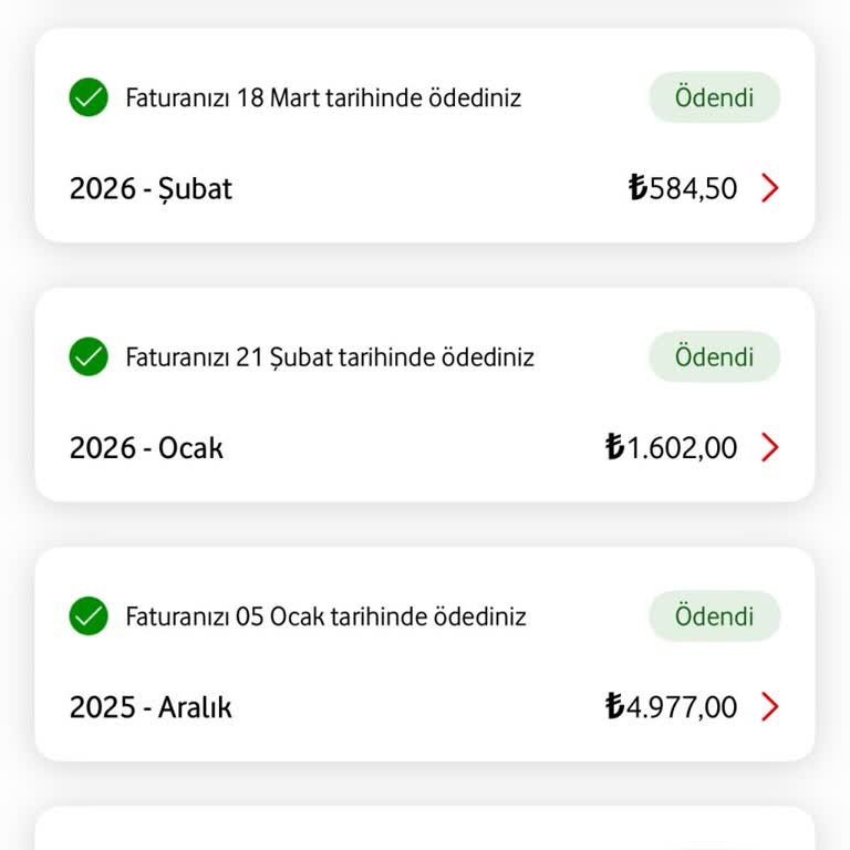 Şebeke Sorunu Ve Yüksek Faturalar Nedeniyle Vodafone Hattımda Sürekli Mağduriyet