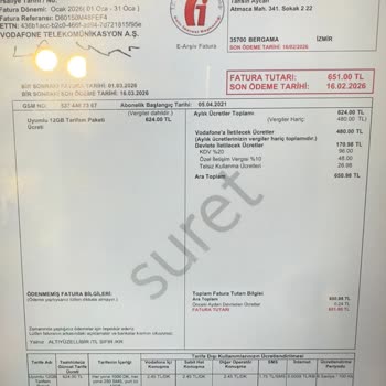 Hattım Dondurulmadı Ve 1.953 TL Haksız Fatura Kesildi