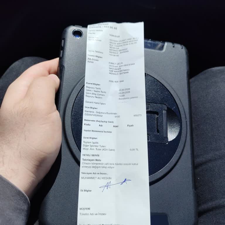 Siemens Yetkili Servis Onarım İddiası, Tüketici Değişim Talebini Göz Ardı Ediyor