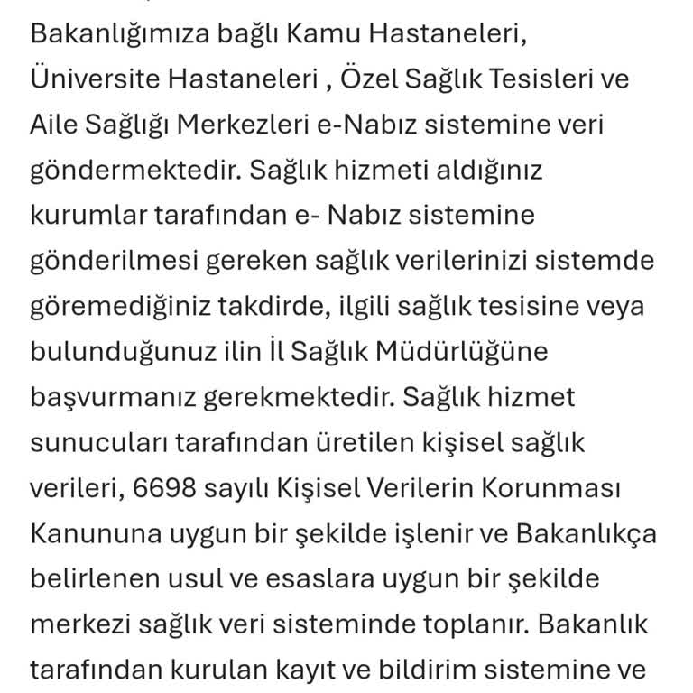 Samsun Eğitim Araştırma Hastanesi Ne Muayene Kaydımı Ne De Yapılan Tetkikleri Görebiliyorum