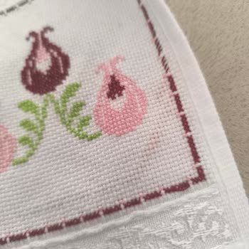 Domino İp Havluya Temas Eder Etmez Renk Verip Soldu