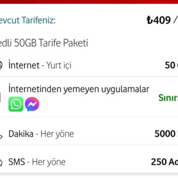 Vodafone’da Tarife Tekliflerinin Adaletsizliği Ve Yüksek Fiyat Şikayeti