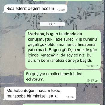 İade Süresi Aşılmış, 7.200 TL Hâlâ Yatırılmadı