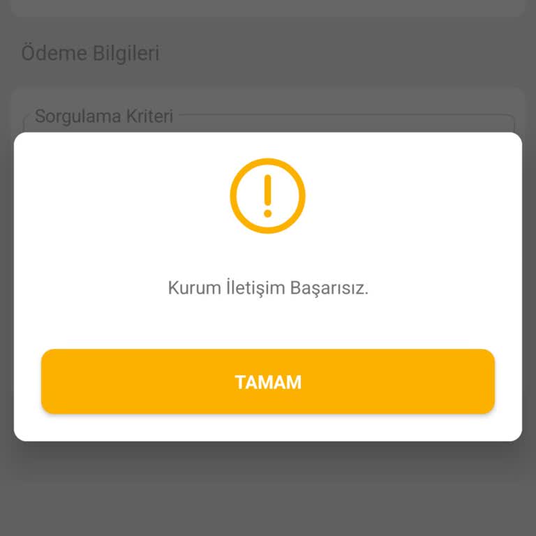 VakıfBank Mobil Uygulamasında Kurum Ödemesi Bağlantı Hatası İşlemi Engelliyor