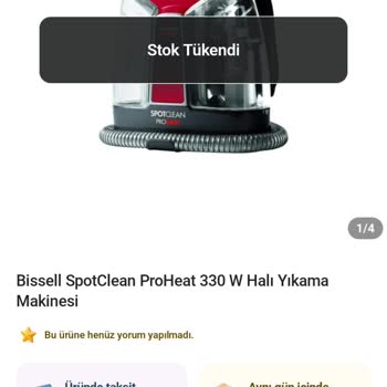 Sıfır Ürün Sözüyle Satılan Halı Yıkama Makinesi Outlet Çıktı Ve Solüsyon Eksik
