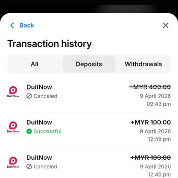I Face 1Win Deposit Canceled but RM400 Deducted From Bank
