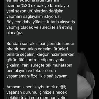 Eksik Sipariş Ve 2018 TL İade Sorunu