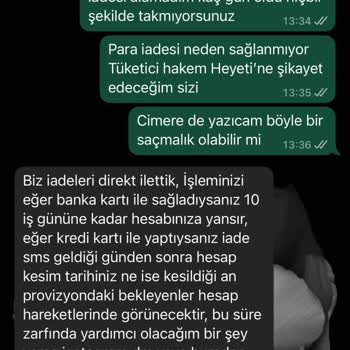 Eksik Sipariş Ve 2018 TL İade Sorunu