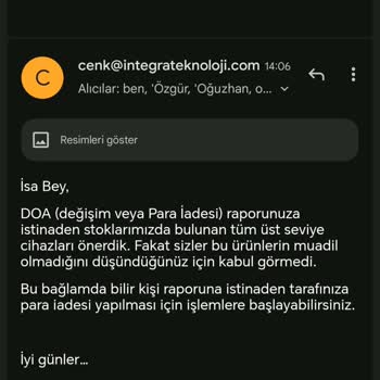 Asus’un Ayıpsız Misli Değişim İsteğine Yanıt Vermemesi Ve Satıcıda Stok Silme