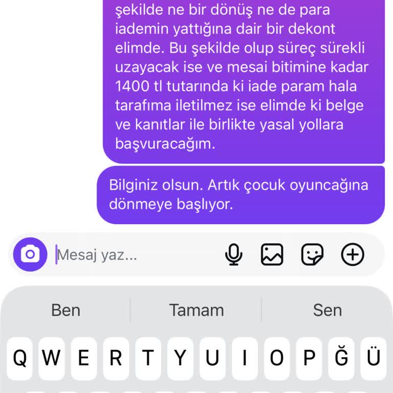 Ayıplı Ayakkabı İadesi İçin 1.400 TL'lik Bedelin Ödenmemesi