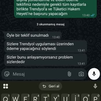 Satıcı WhatsApp Üzerinden Ek Ücret İstedi Ve Hakaret İçeren Mesajlar Attı