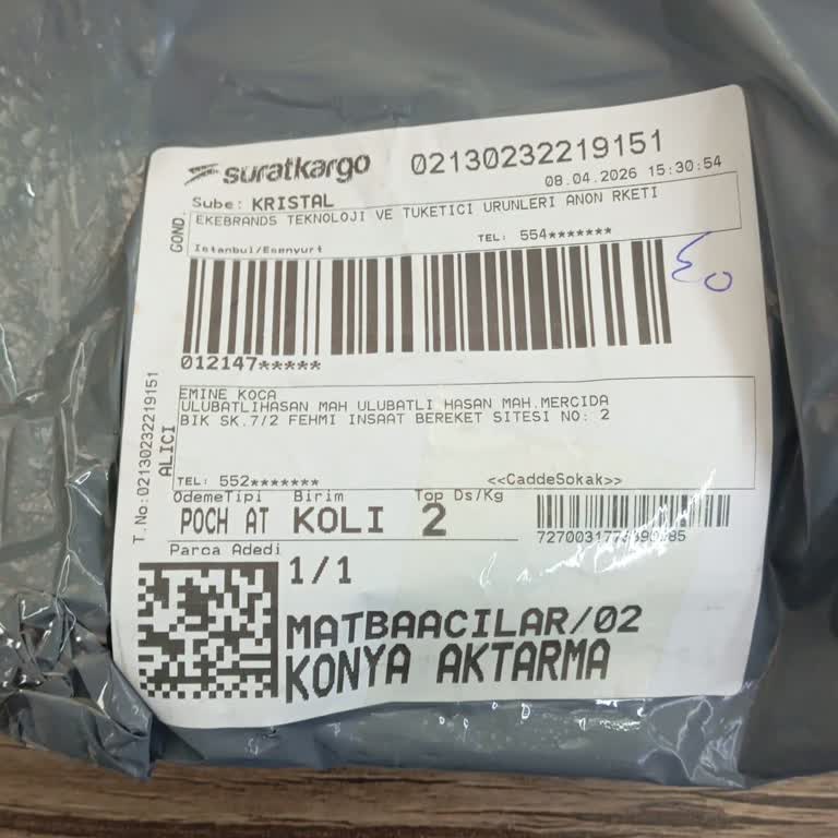 Sürat Kargo'dan Gelen Açık Paket Ve Eksik Kutu Şikayeti