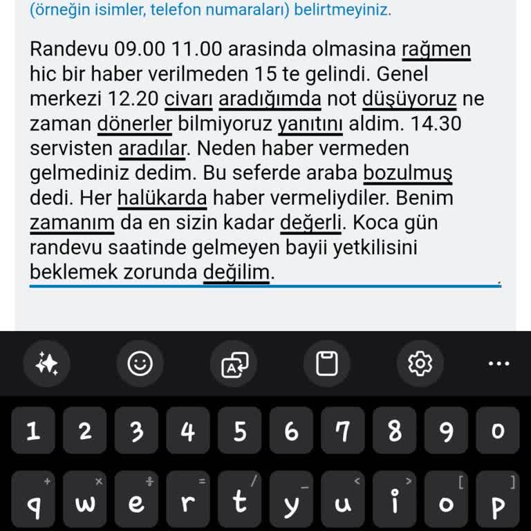 Urla Bosch Yetkili Servisinin Randevu İptali Ve Bilgilendirme Eksikliği Müşteriyi Mağdur Ediyor