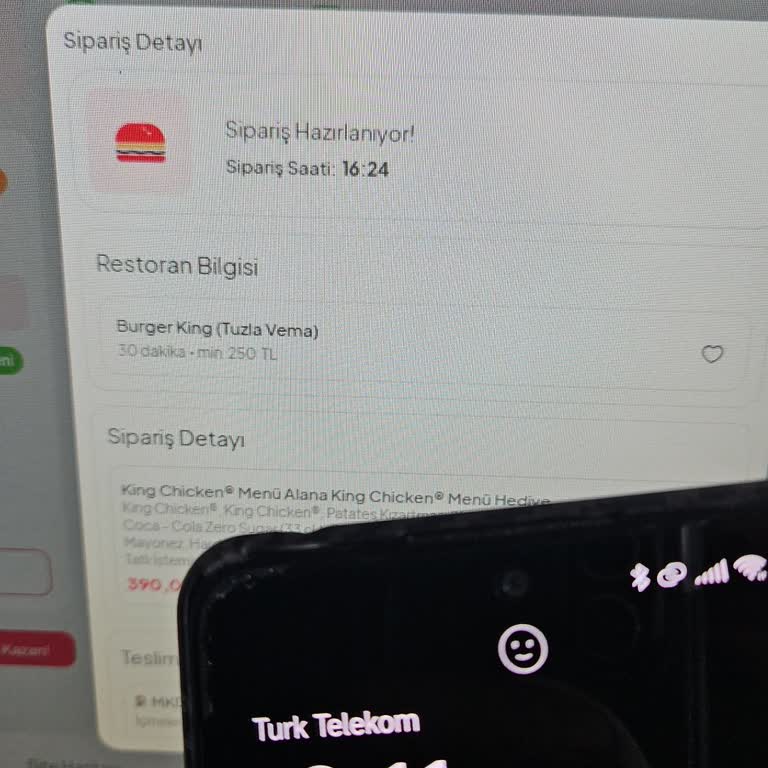 Tıkla Gelsin Üzerinden Burger King Siparişi Gecikmesi Ve İade Talebi