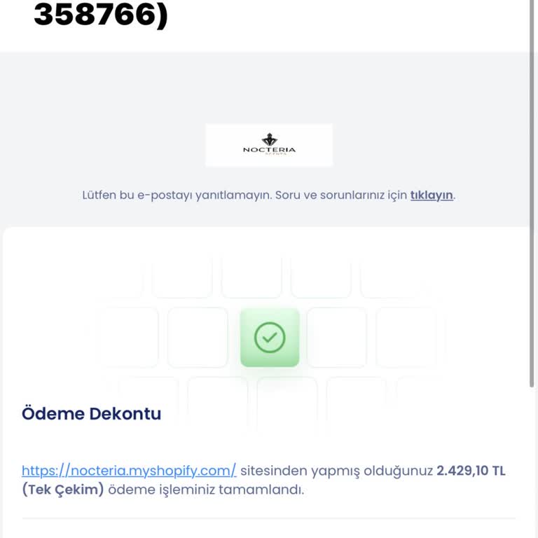 Parfümüm Gelmedi, Nocteria Sitesi Kapanınca Mağdur Oldum