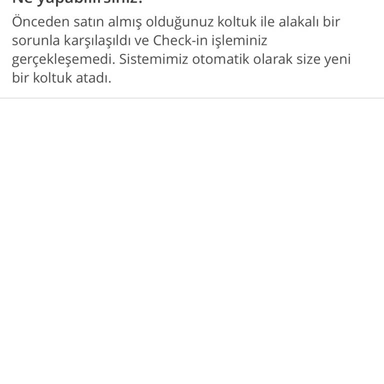 Koltuk Ücreti Tanımlanmadı Çevrimiçi Giriş Hatası Ve Saygısız Müşteri Temsilcisi