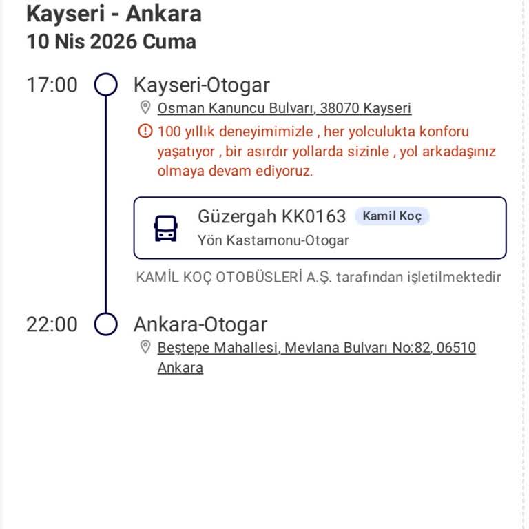 Kamil Koç Otobüsünün Sürekli Arızası Ve Bilgilendirme Eksikliği Nedeniyle Tam İade Talebi