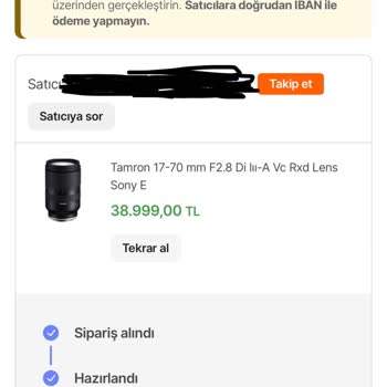 Hepsiburada Kargom Gecikti: 39 Bin TL'lik Lens İçin Acil Çözüm Gerekiyor