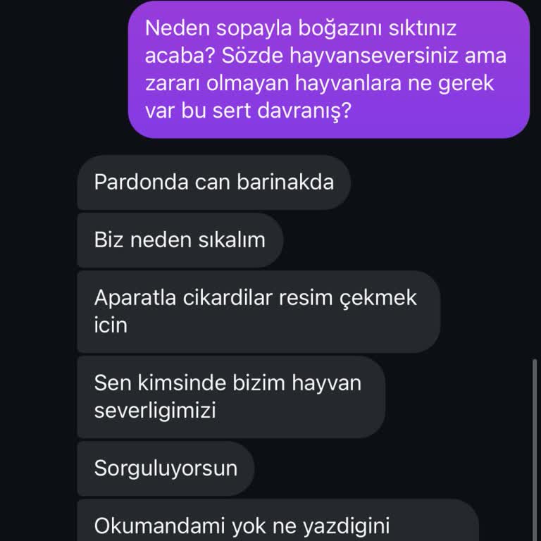 Hayvan Çekimi Ve Saygısız Cevap Üzerine Şikayet