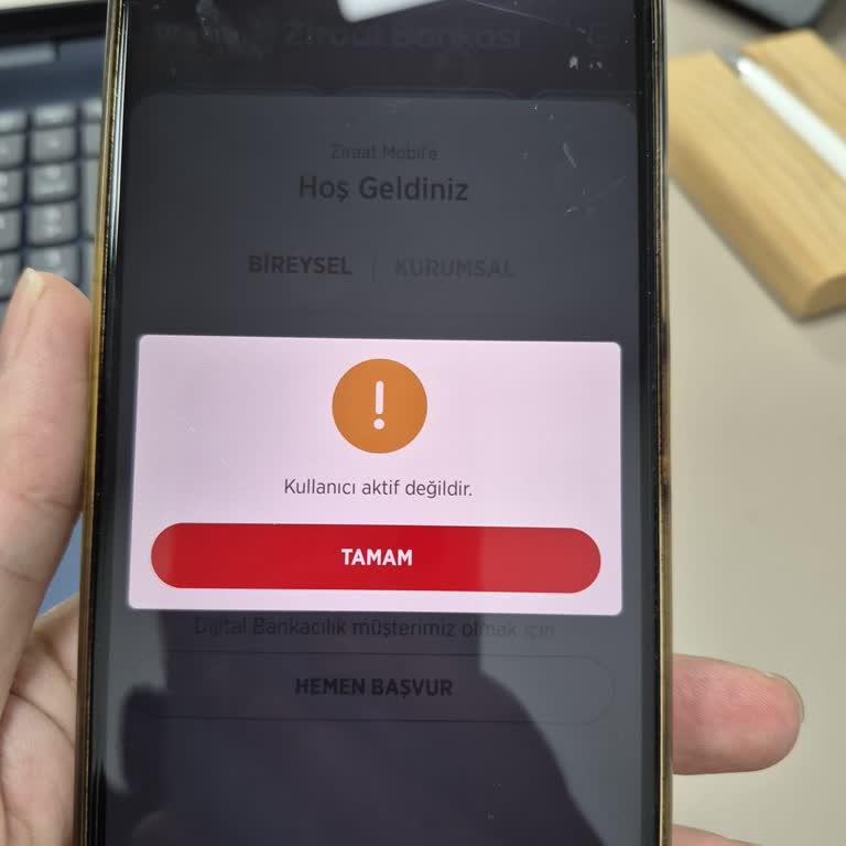 Ziraat Bankası Mobil Şubede Kullanıcı Aktif Değil Hatası Ve Yetkiliye Ulaşılamıyor