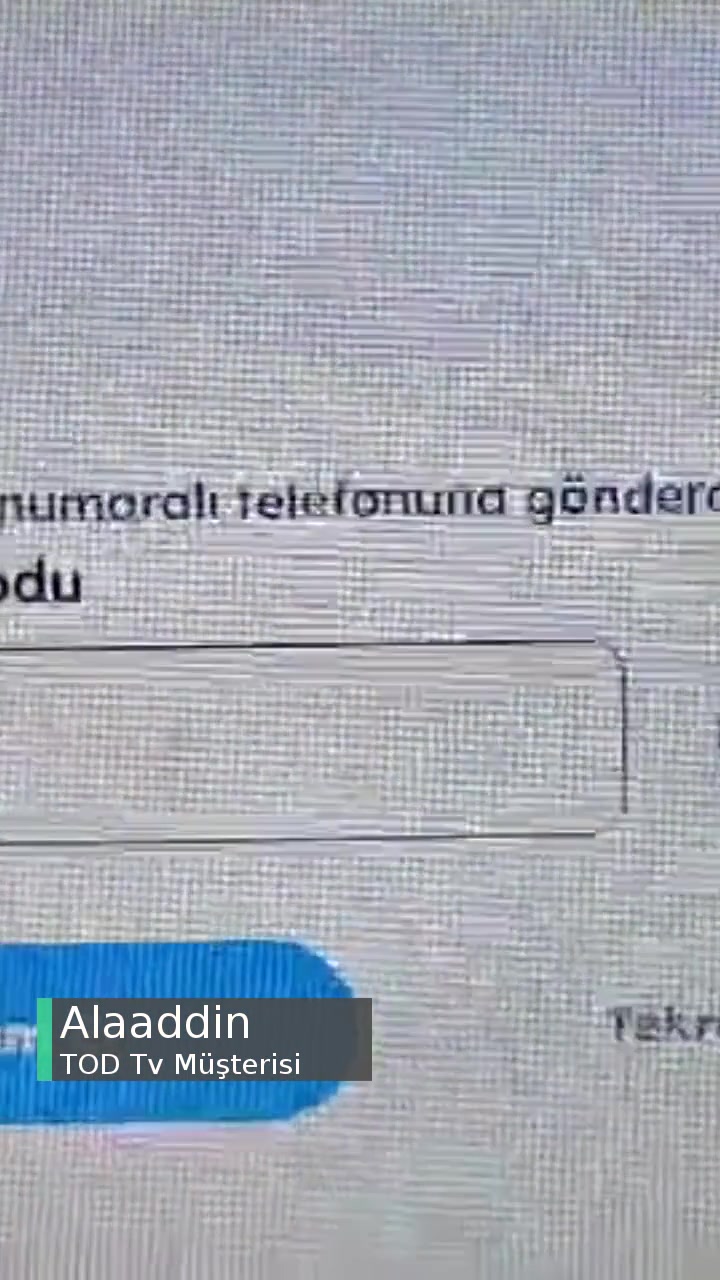 Tod TV Telefon Bilgisi Ekleyememe Ve Müşteri Hizmetleri İle Görüşememe videonun kapak resmi