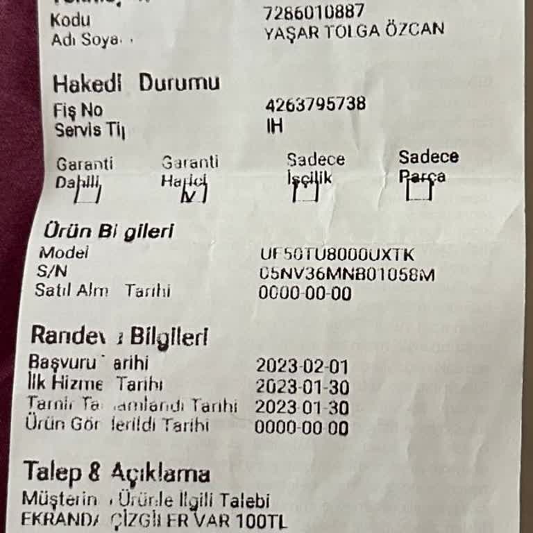 Tekrarlayan Panel Arızası Ve Haksız Ücret Talebi