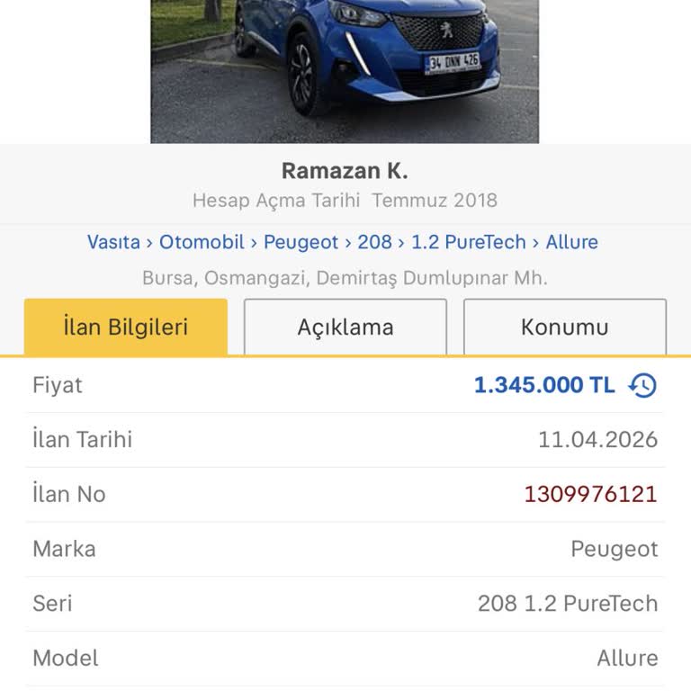 Yanlış Model Yılı Seçimi İçin Düzeltme Talebi