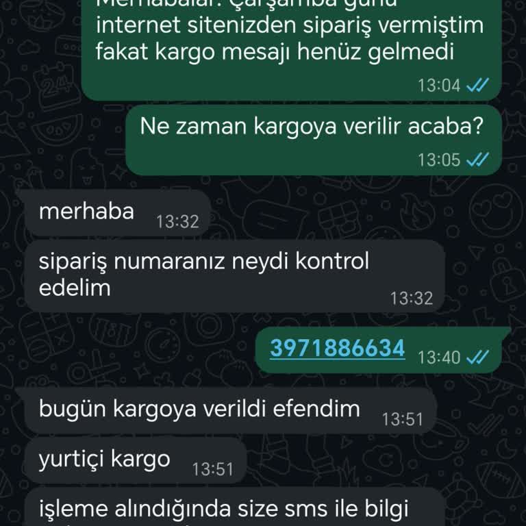 Siparişimin Kargoya Verilmemesi Ve Bilgi Eksikliği Nedeniyle İade Talebi