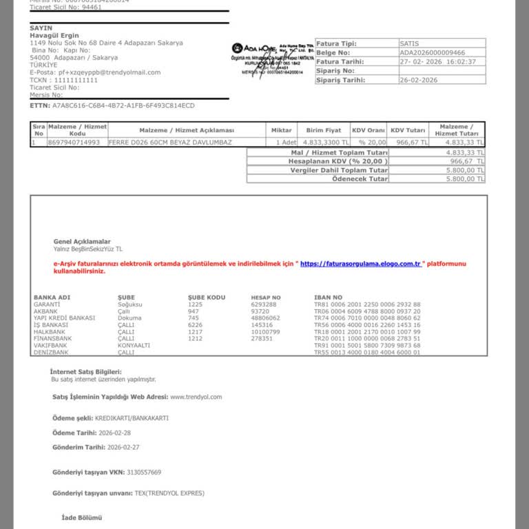Ferre Cam Davlumbaz Filtre Değişimi 2 Ayda Gecikti