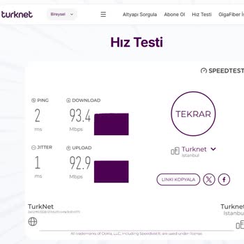 TurkNet 1000 Mbps Hız Vaadi Gerçekleşmedi