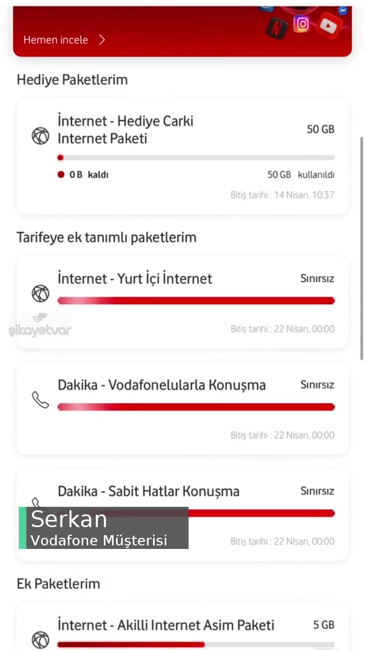 Vodafone Habersiz Aşım Ücreti Kesmiş! videonun kapak resmi