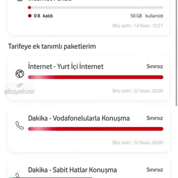 Vodafone Habersiz Aşım Ücreti Kesmiş!