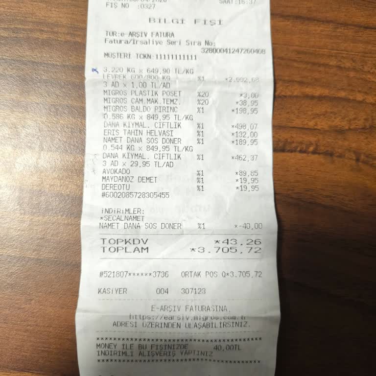 Migros’ta Hatalı Balık Ağırlığı Girişi Nedeniyle Fazla Tahsilat Ve İade Sorunu