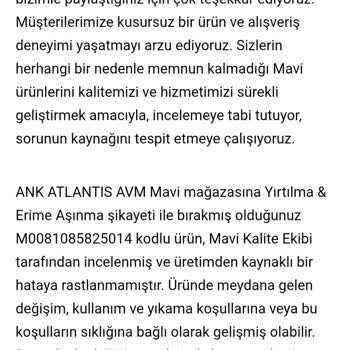 Kısa Sürede Yırtılan Kot Pantolon Ve Mağazanın Haksız Yıkama Hatası İddiası