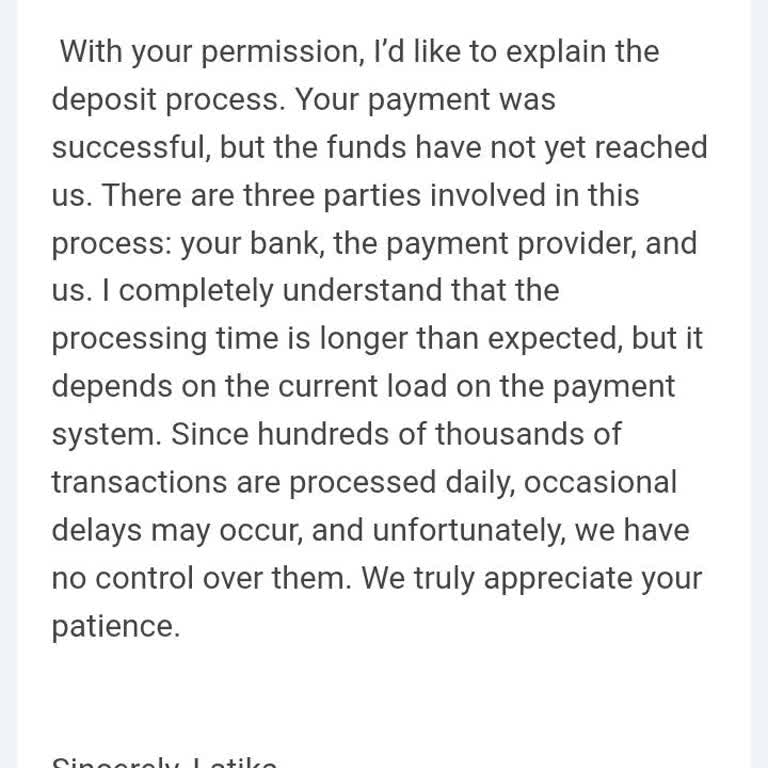 I Face 4rabet Deposit Issue With $6 Not Credited After 11 Days