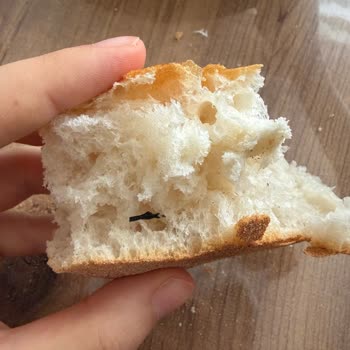 Somun Ekmekte Bulunan Siyah Lastik Gıda Güvenliği İhlali