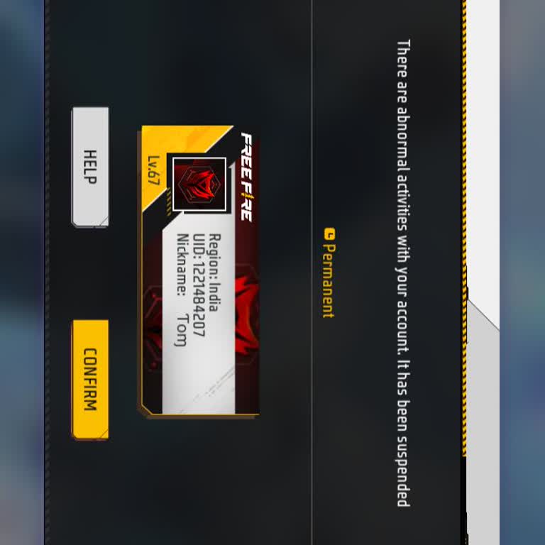 I Face Free Fire Permanent Suspension for Abnormal Activities
