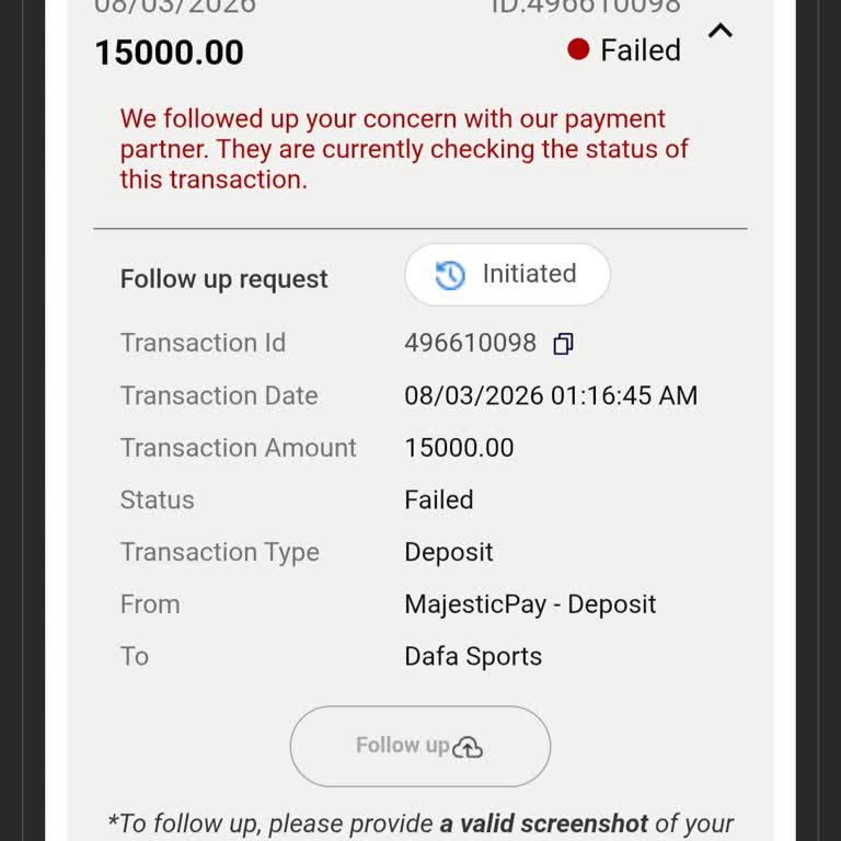 Dafabet Did Not Credit My ₹25,000 Deposits Despite Multiple Requests