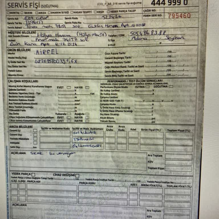 Daikin Servis Ücreti İadesi Ve İletişimsizlik Şikayeti