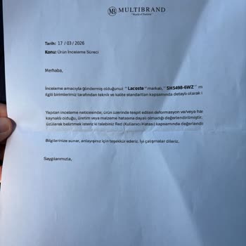 Renk Atması Nedeniyle Ürün Değişimi Ve İade Talebi