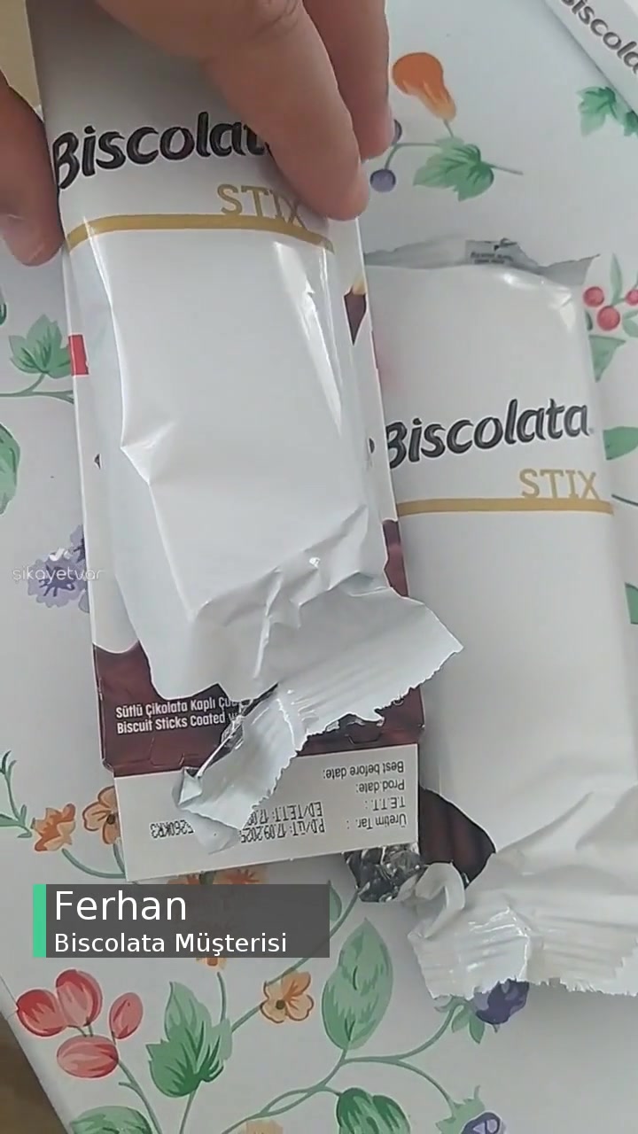 Biscolata Stix Kutusu Kapalı Fakat İçindeki Ambalaj Açık videonun kapak resmi