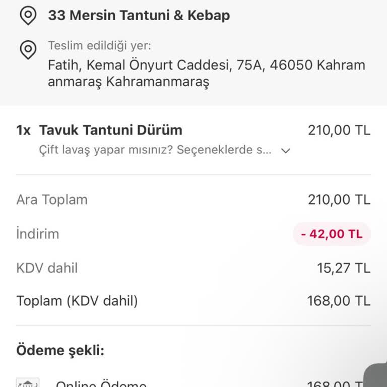 Kapalı Restoran Nedeniyle Sipariş Gelmedi, İade Alınamadı